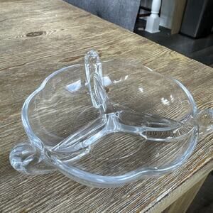 Vintage 3-Part Candy Dish Canterbury (Heavy Pressed) by DUNCAN & MILLER.